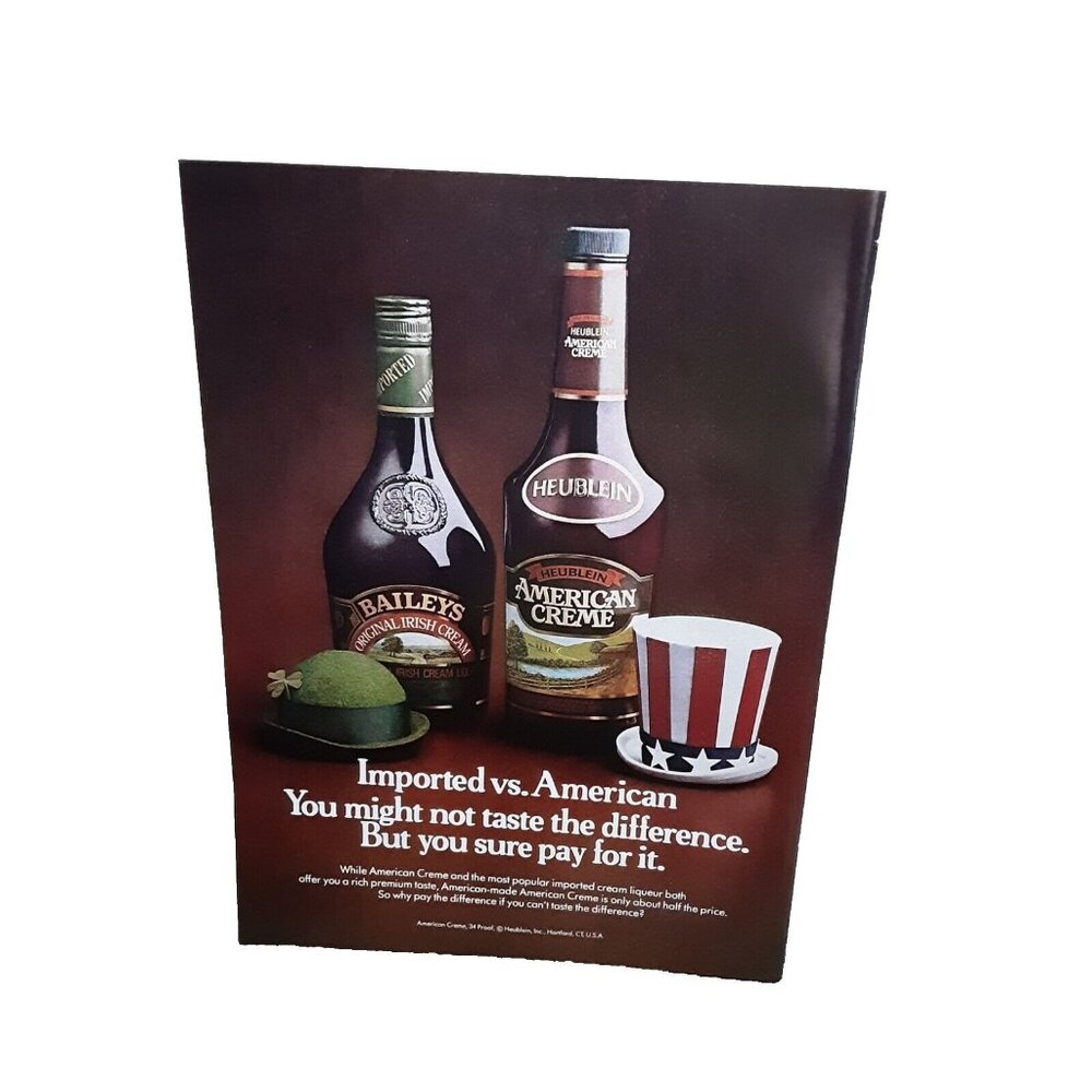 1982 Heublein American Creme Original Print Ad vintage 80s